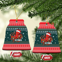 Merry Octomas Christmas Ceramic Ornament Xmas Holiday Patterns - Wonder Print Shop