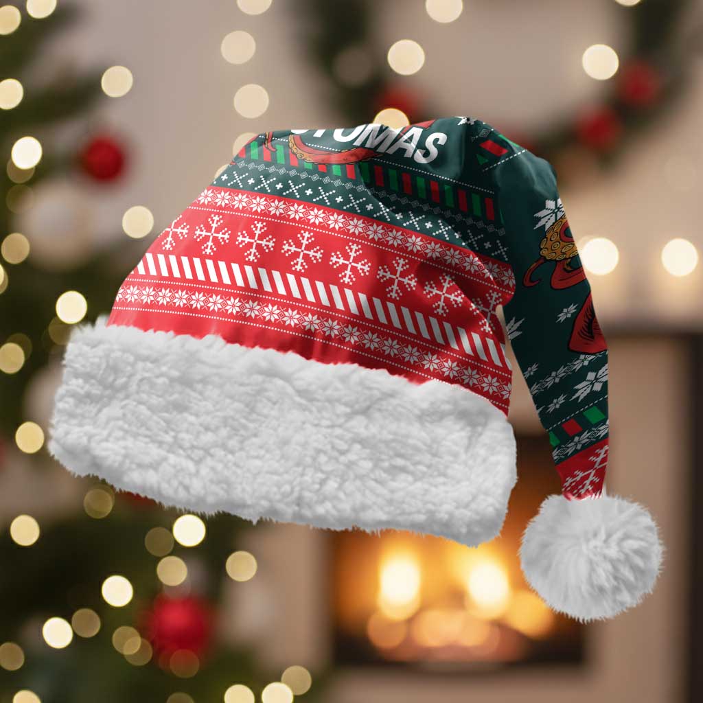 Merry Octomas Christmas Santa Hat Xmas Holiday Patterns - Wonder Print Shop