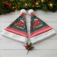 Merry Octomas Christmas Santa Hat Xmas Holiday Patterns - Wonder Print Shop