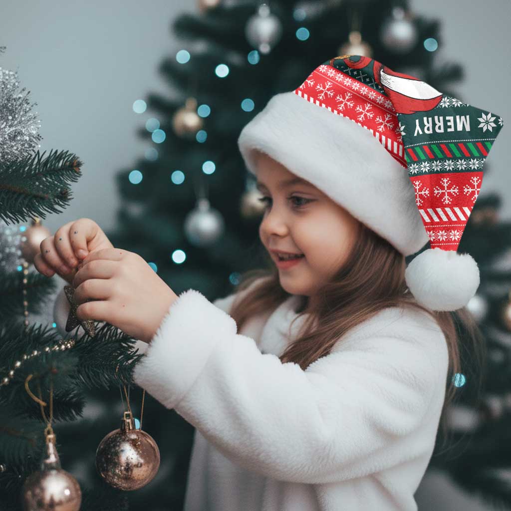 Merry Octomas Christmas Santa Hat Xmas Holiday Patterns - Wonder Print Shop