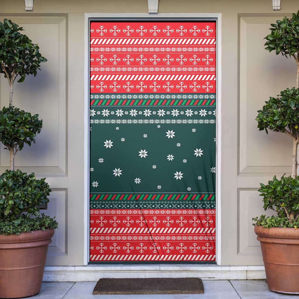 Merry Octomas Christmas Door Cover Xmas Holiday Patterns - Wonder Print Shop
