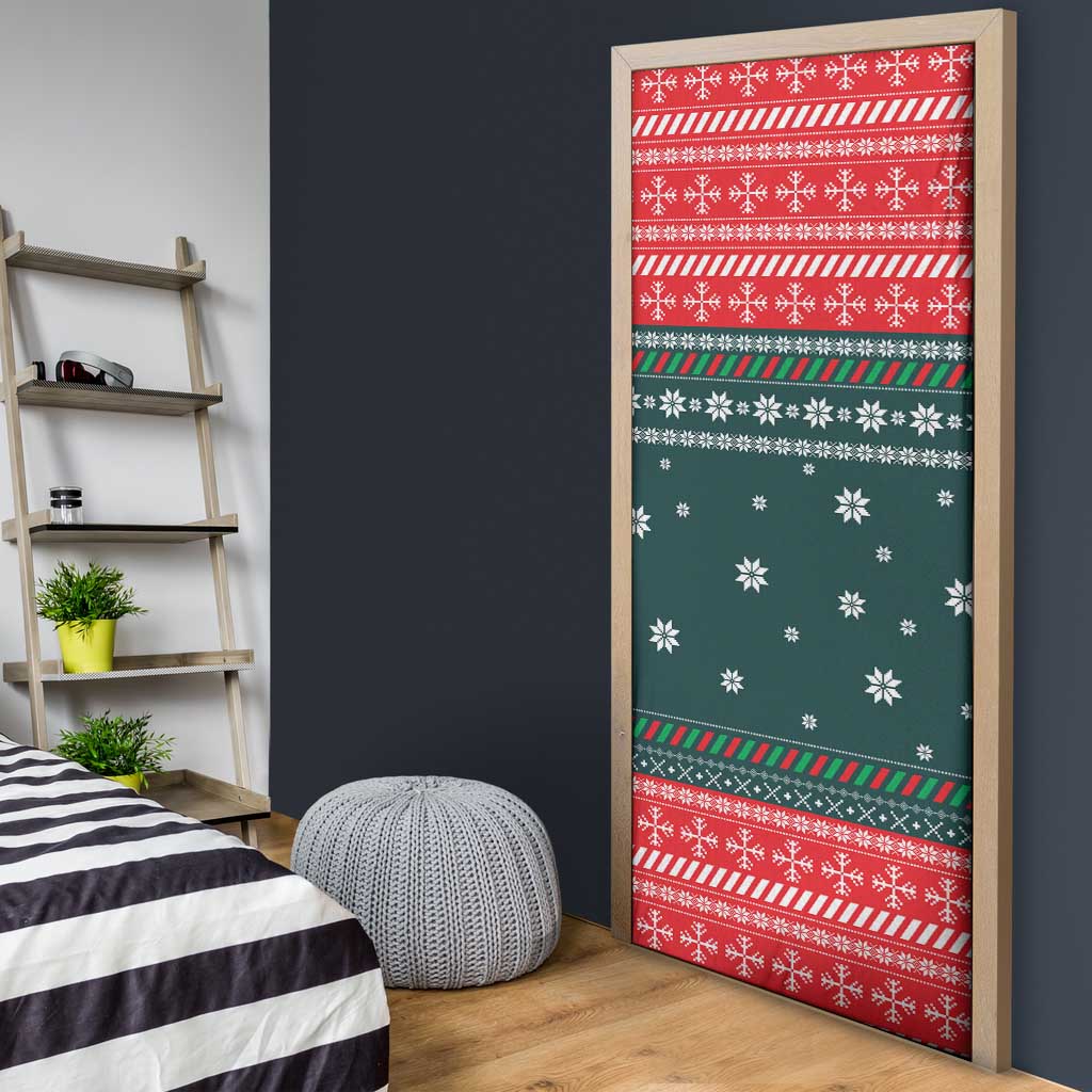 Merry Octomas Christmas Door Cover Xmas Holiday Patterns - Wonder Print Shop