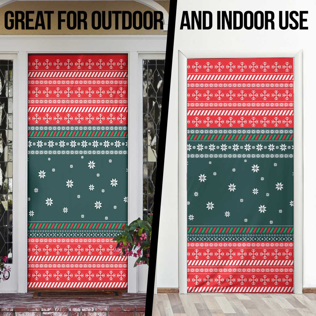 Merry Octomas Christmas Door Cover Xmas Holiday Patterns - Wonder Print Shop