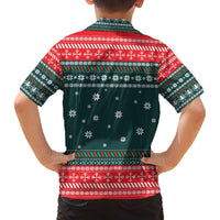 Merry Octomas Christmas Family Matching Off The Shoulder Long Sleeve Dress and Hawaiian Shirt Xmas Holiday Patterns - Wonder Print Shop