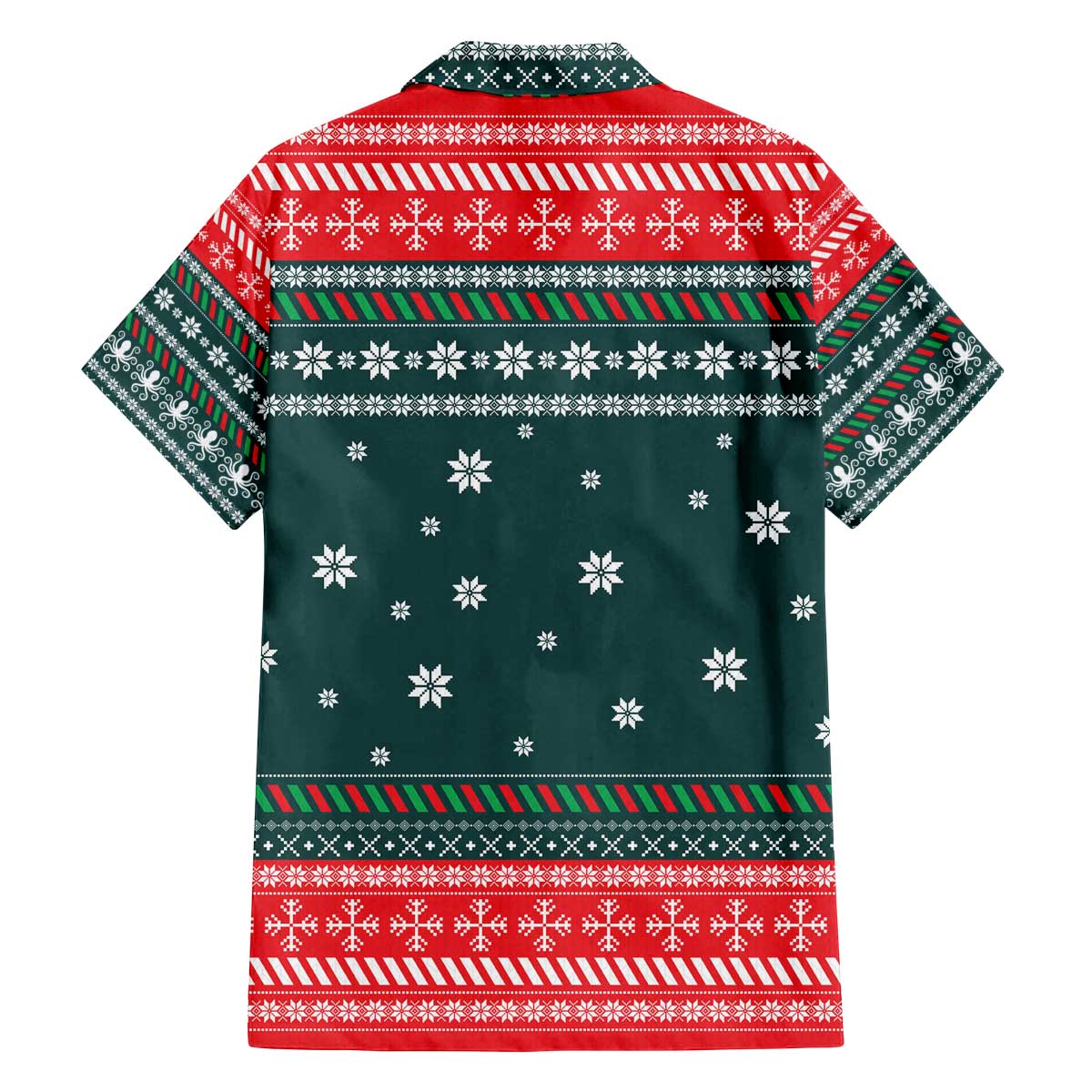 Merry Octomas Christmas Family Matching Off The Shoulder Long Sleeve Dress and Hawaiian Shirt Xmas Holiday Patterns - Wonder Print Shop