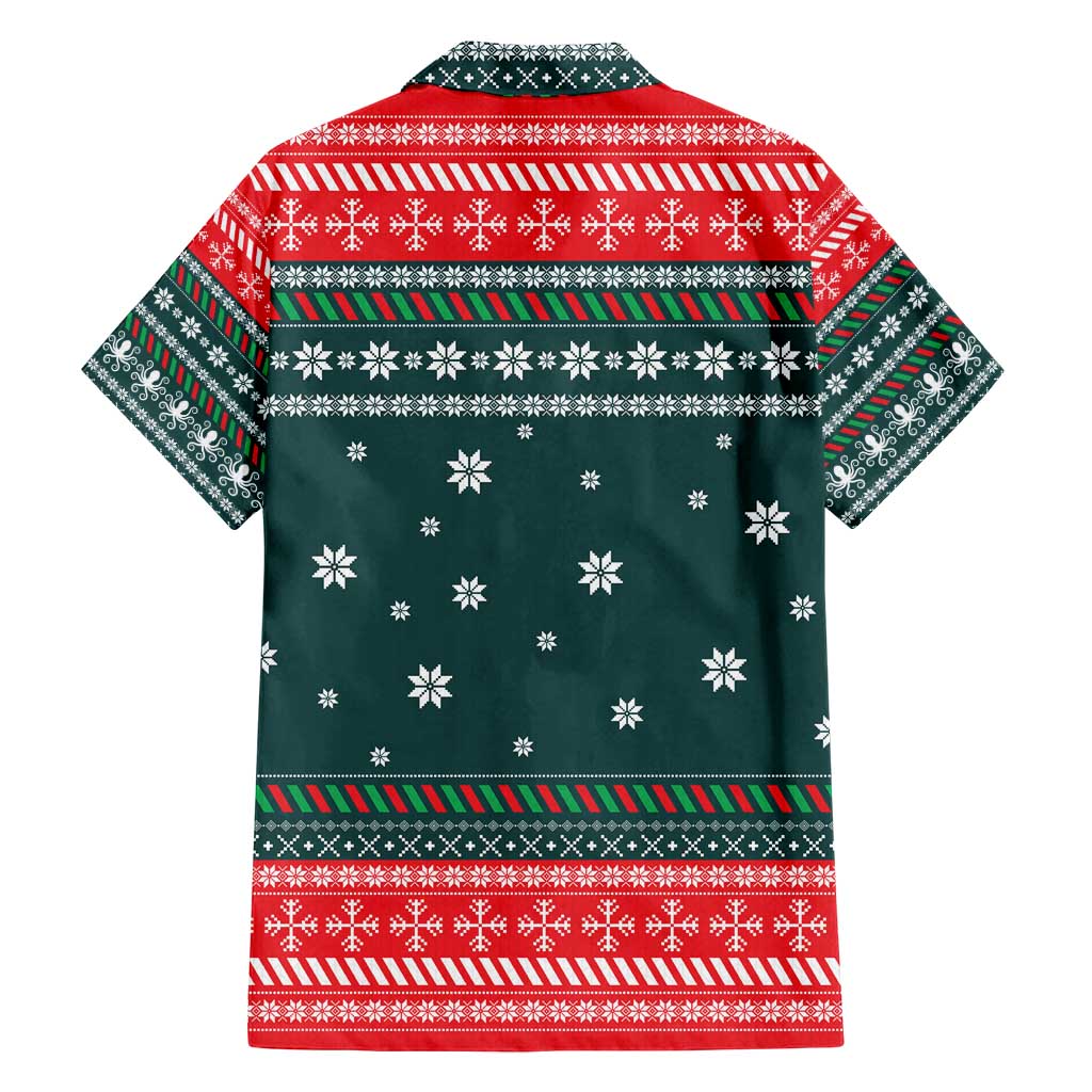 Merry Octomas Christmas Family Matching Off Shoulder Maxi Dress and Hawaiian Shirt Xmas Holiday Patterns - Wonder Print Shop