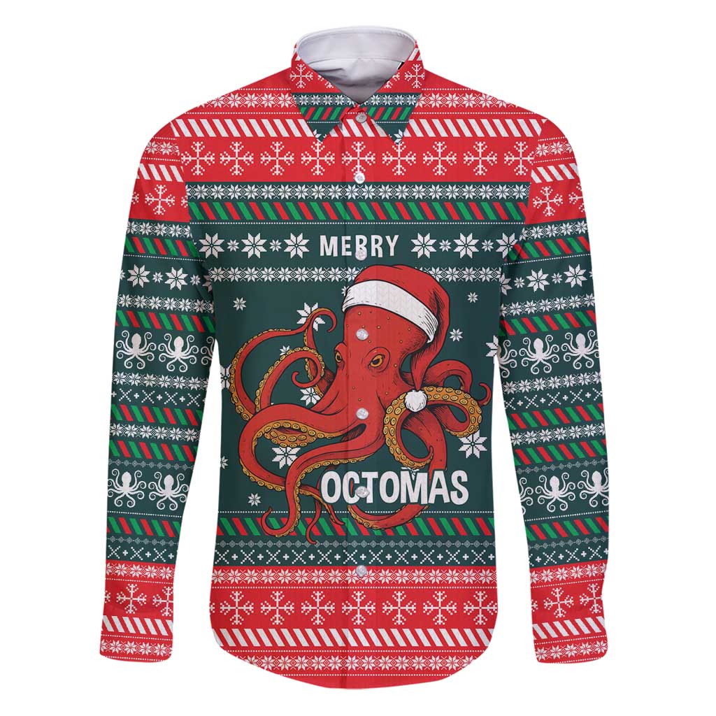 Merry Octomas Christmas Family Matching Puletasi and Hawaiian Shirt Xmas Holiday Patterns - Wonder Print Shop