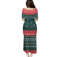 Merry Octomas Christmas Family Matching Puletasi and Hawaiian Shirt Xmas Holiday Patterns - Wonder Print Shop