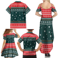Merry Octomas Christmas Family Matching Summer Maxi Dress and Hawaiian Shirt Xmas Holiday Patterns - Wonder Print Shop