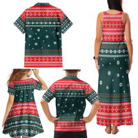 Merry Octomas Christmas Family Matching Tank Maxi Dress and Hawaiian Shirt Xmas Holiday Patterns - Wonder Print Shop