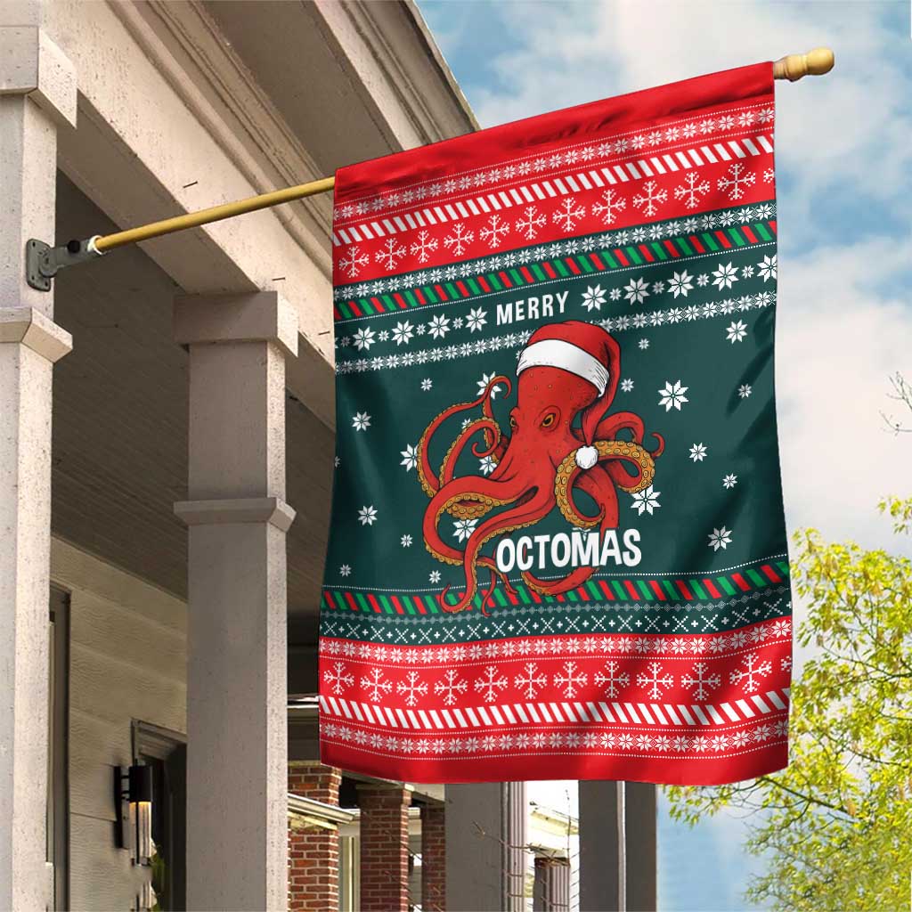 Merry Octomas Christmas Garden Flag Xmas Holiday Patterns - Wonder Print Shop