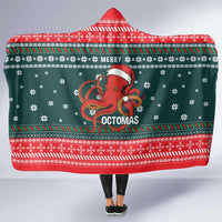 Merry Octomas Christmas Hooded Blanket Xmas Holiday Patterns - Wonder Print Shop