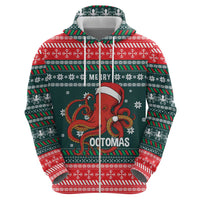 Merry Octomas Christmas Hoodie Xmas Holiday Patterns - Wonder Print Shop