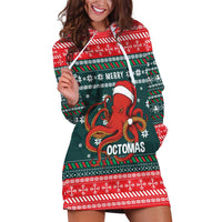 Merry Octomas Christmas Hoodie Dress Xmas Holiday Patterns - Wonder Print Shop