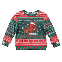 Merry Octomas Christmas Kid Ugly Christmas Sweater Xmas Holiday Patterns - Wonder Print Shop