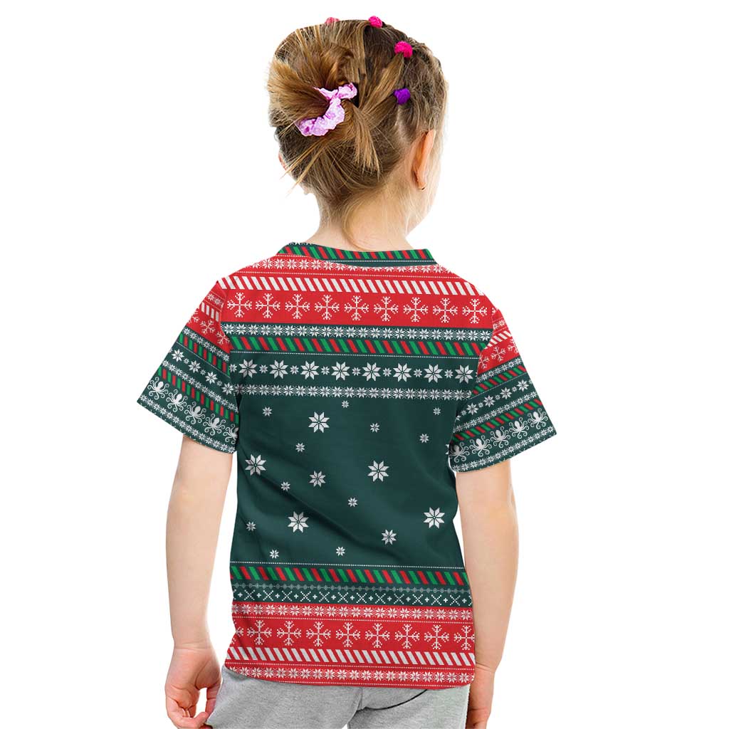 Merry Octomas Christmas Kid T Shirt Xmas Holiday Patterns - Wonder Print Shop