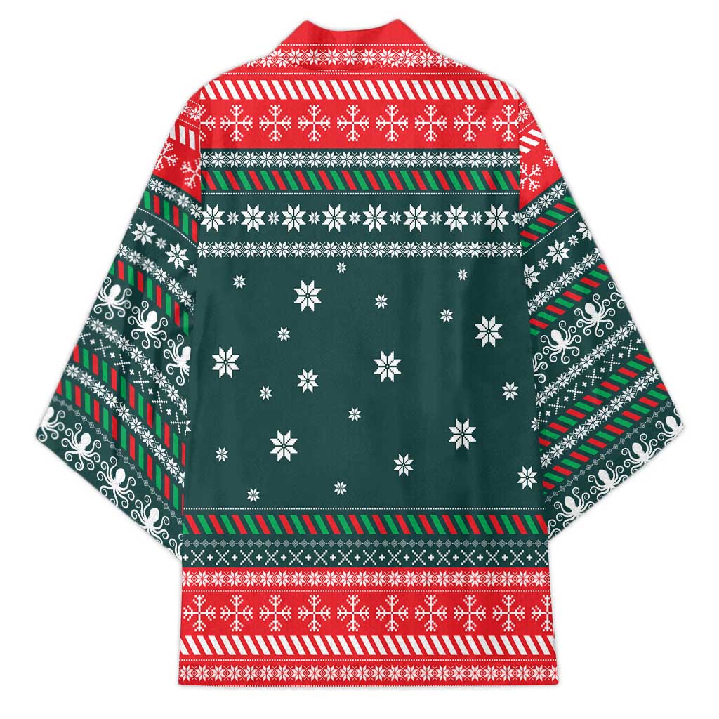 Merry Octomas Christmas Kimono Xmas Holiday Patterns - Wonder Print Shop