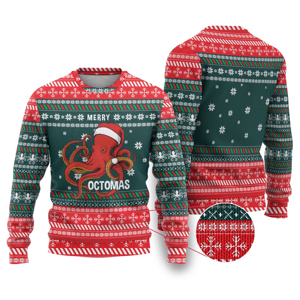 Merry Octomas Christmas Ugly Christmas Sweater Xmas Holiday Patterns - Wonder Print Shop