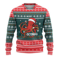 Merry Octomas Christmas Ugly Christmas Sweater Xmas Holiday Patterns - Wonder Print Shop