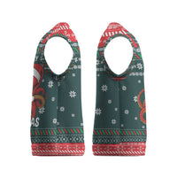Merry Octomas Christmas Knitted V-Neck Vest Xmas Holiday Patterns - Wonder Print Shop