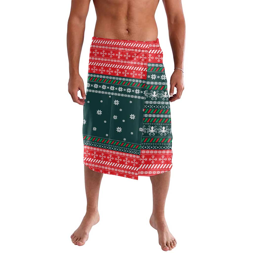 Merry Octomas Christmas Lavalava Xmas Holiday Patterns - Wonder Print Shop