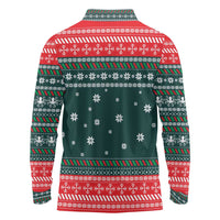 Merry Octomas Christmas Long Sleeve Polo Shirt Xmas Holiday Patterns - Wonder Print Shop