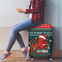 Merry Octomas Christmas Luggage Cover Xmas Holiday Patterns - Wonder Print Shop