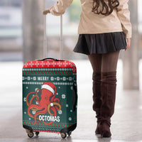 Merry Octomas Christmas Luggage Cover Xmas Holiday Patterns - Wonder Print Shop