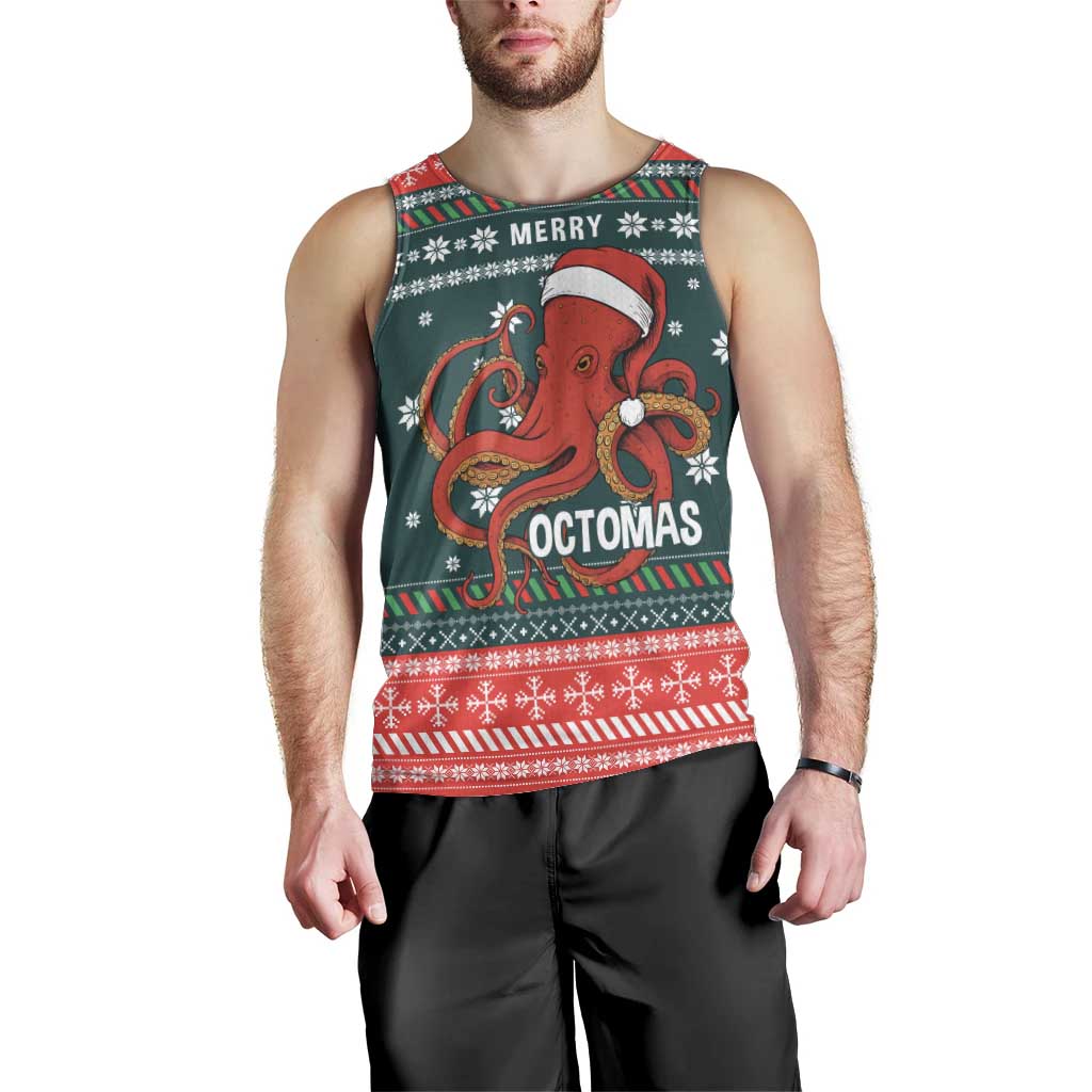 Merry Octomas Christmas Men Tank Top Xmas Holiday Patterns - Wonder Print Shop