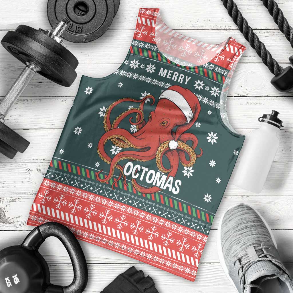 Merry Octomas Christmas Men Tank Top Xmas Holiday Patterns - Wonder Print Shop