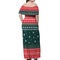 Merry Octomas Christmas Off Shoulder Maxi Dress Xmas Holiday Patterns - Wonder Print Shop