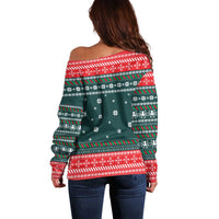 Merry Octomas Christmas Off Shoulder Sweater Xmas Holiday Patterns - Wonder Print Shop