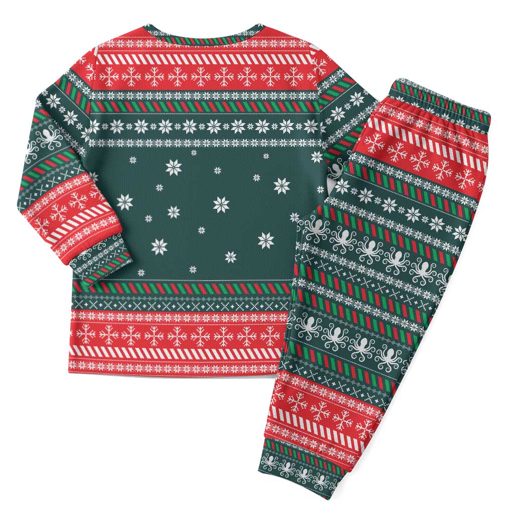 Merry Octomas Christmas Pajama Set Xmas Holiday Patterns - Wonder Print Shop