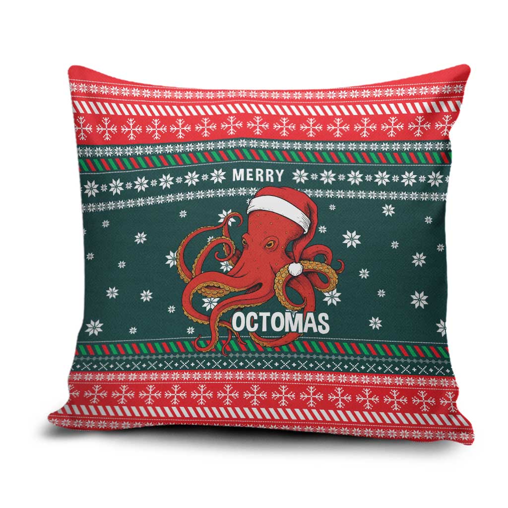 Merry Octomas Christmas Pillow Cover Xmas Holiday Patterns - Wonder Print Shop