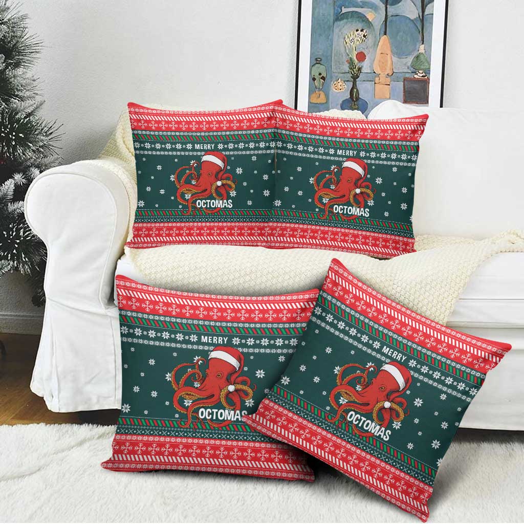 Merry Octomas Christmas Pillow Cover Xmas Holiday Patterns - Wonder Print Shop