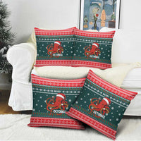 Merry Octomas Christmas Pillow Cover Xmas Holiday Patterns - Wonder Print Shop