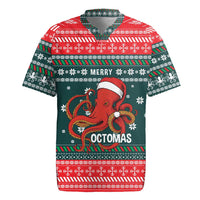 Merry Octomas Christmas Rugby Jersey Xmas Holiday Patterns - Wonder Print Shop
