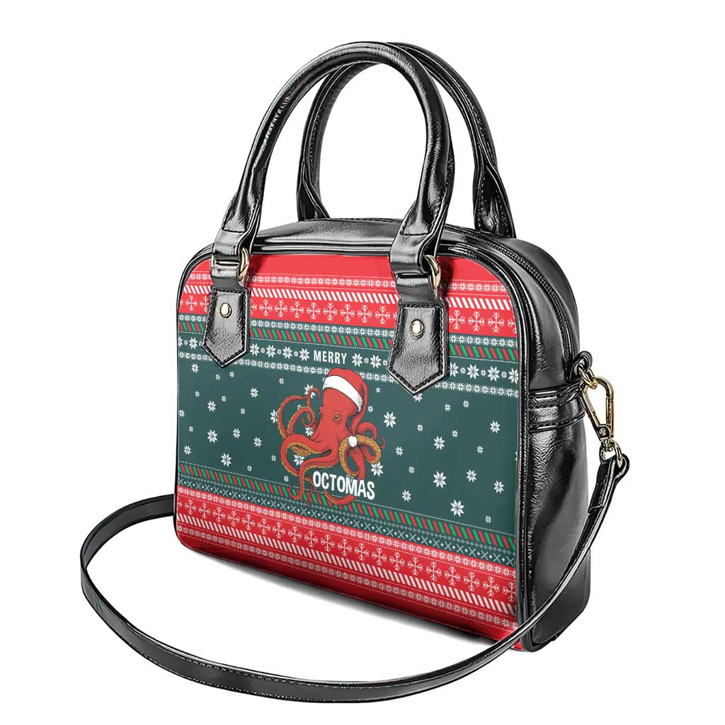 Merry Octomas Christmas Shoulder Handbag Xmas Holiday Patterns - Wonder Print Shop