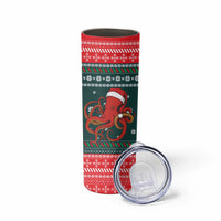 Merry Octomas Christmas Skinny Tumbler Xmas Holiday Patterns - Wonder Print Shop