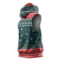 Merry Octomas Christmas Sleeveless Hoodie Xmas Holiday Patterns - Wonder Print Shop