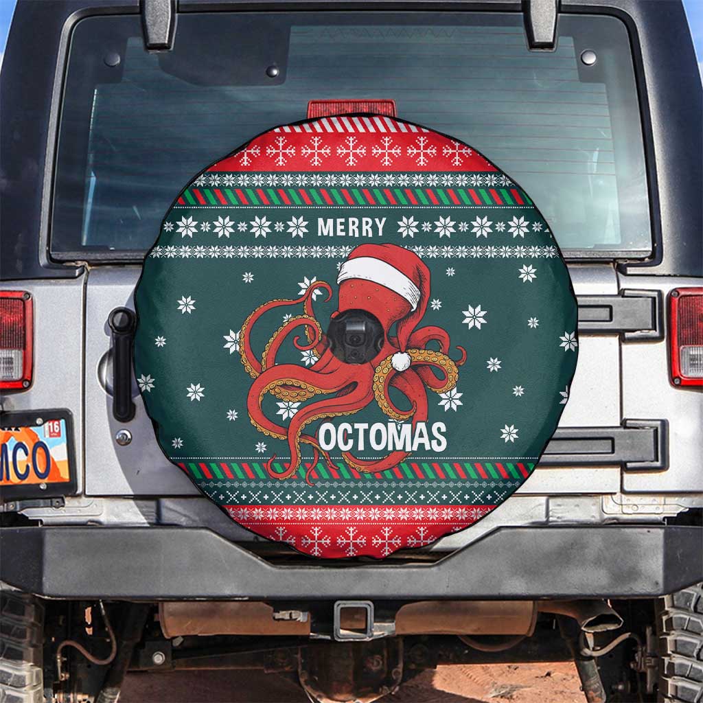 Merry Octomas Christmas Spare Tire Cover Xmas Holiday Patterns - Wonder Print Shop