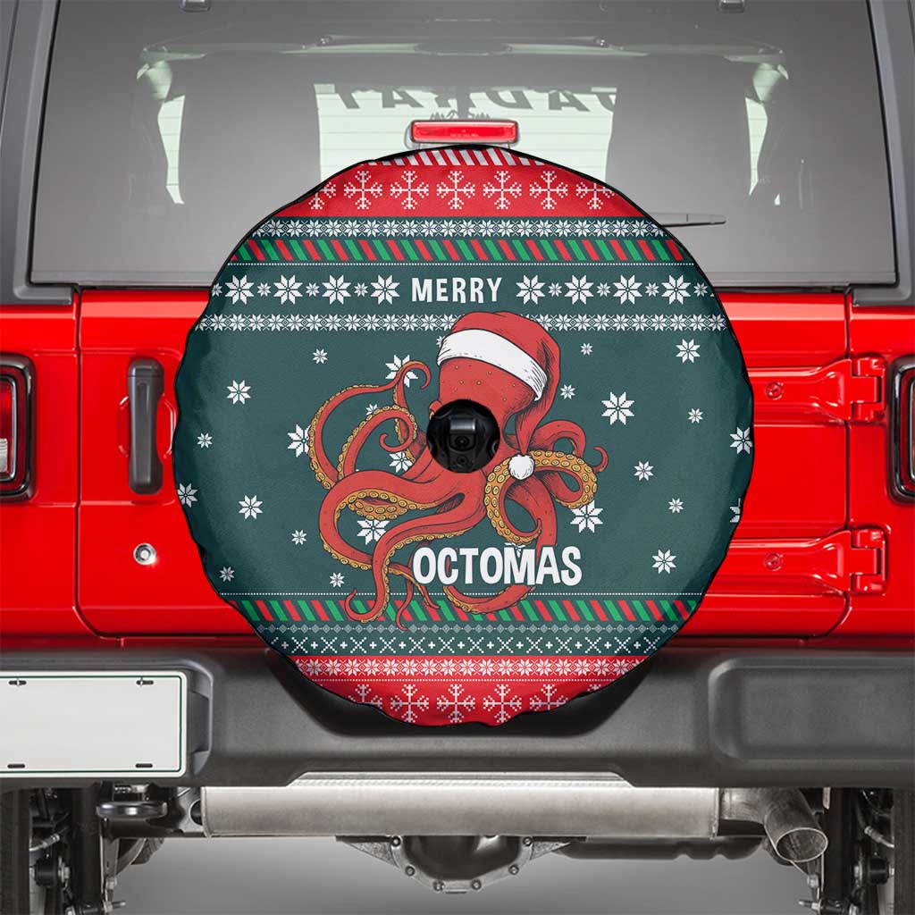 Merry Octomas Christmas Spare Tire Cover Xmas Holiday Patterns - Wonder Print Shop