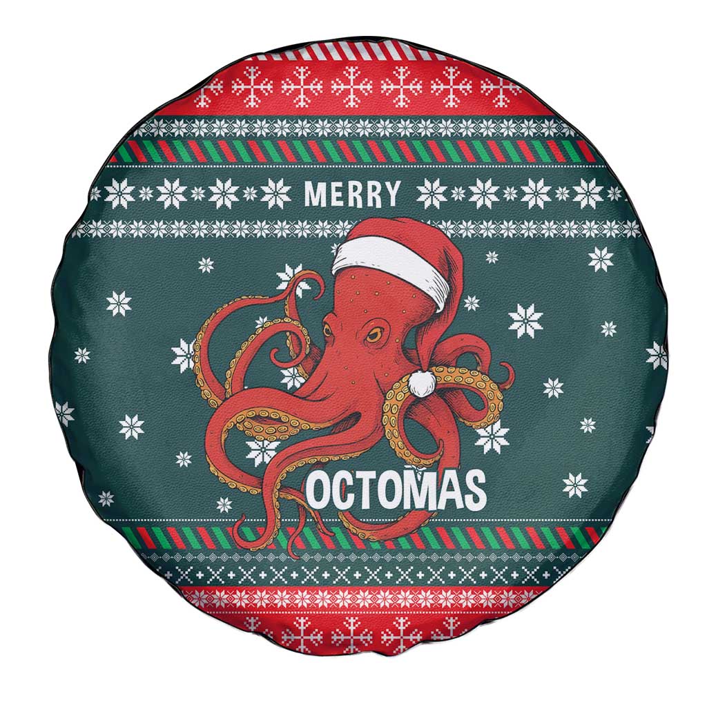 Merry Octomas Christmas Spare Tire Cover Xmas Holiday Patterns - Wonder Print Shop