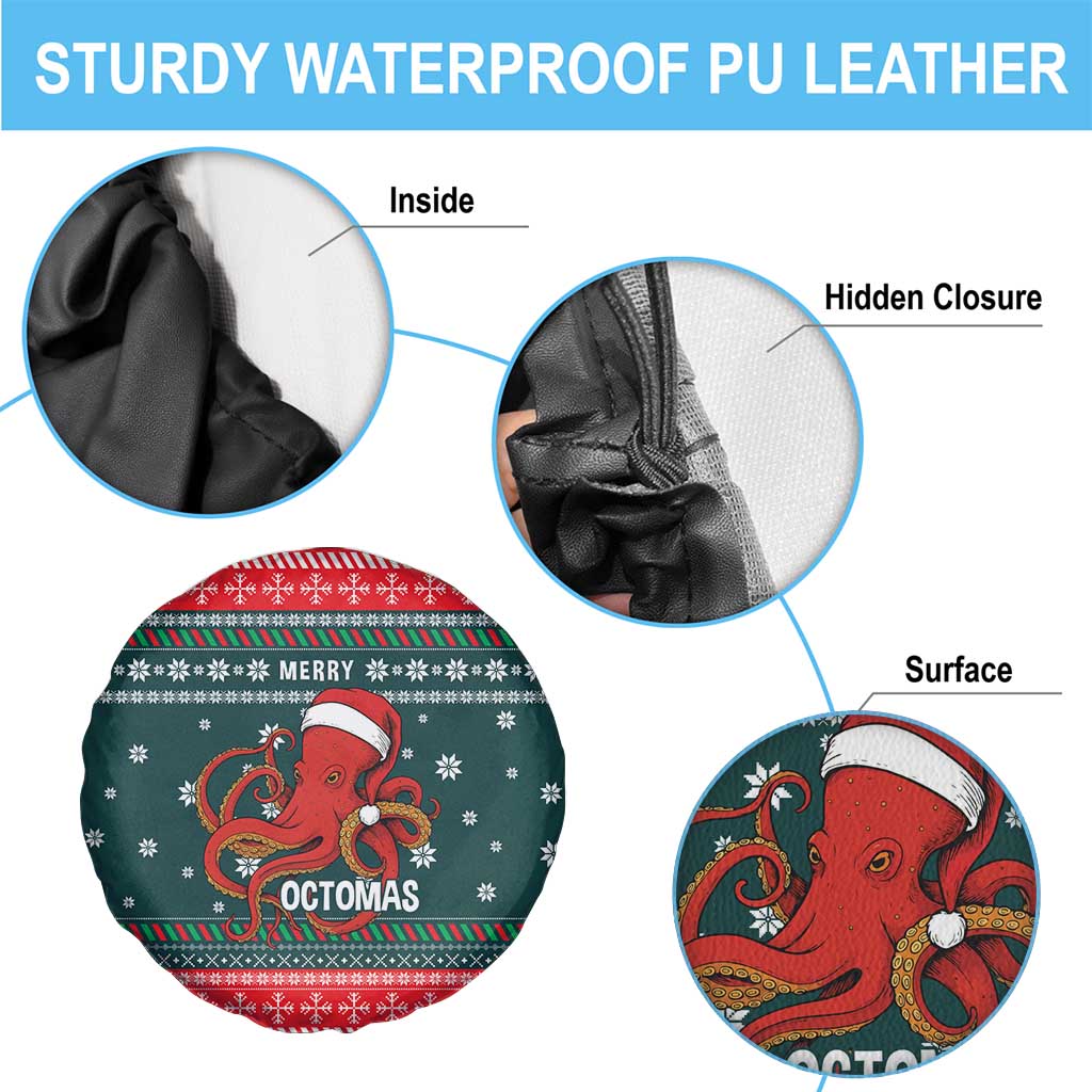 Merry Octomas Christmas Spare Tire Cover Xmas Holiday Patterns - Wonder Print Shop