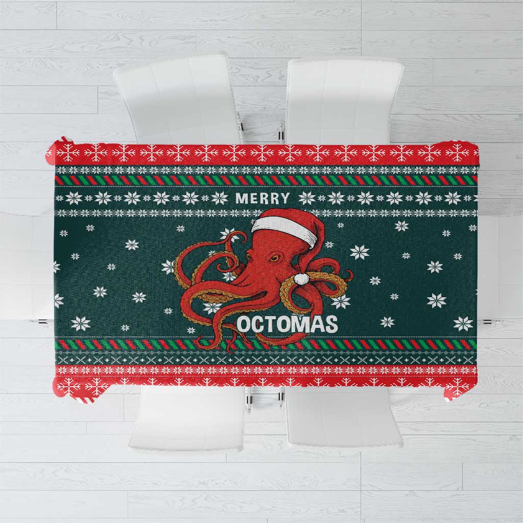 Merry Octomas Christmas Tablecloth Xmas Holiday Patterns - Wonder Print Shop