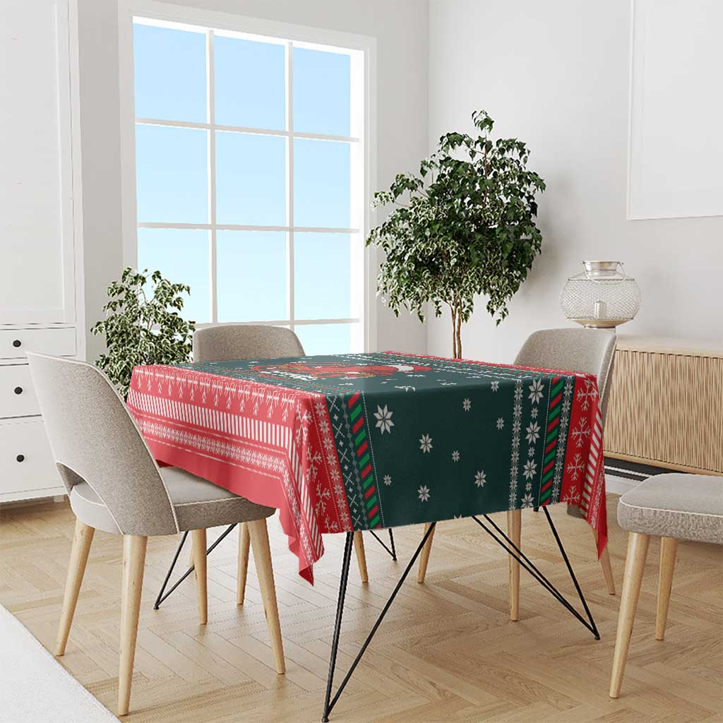 Merry Octomas Christmas Tablecloth Xmas Holiday Patterns - Wonder Print Shop