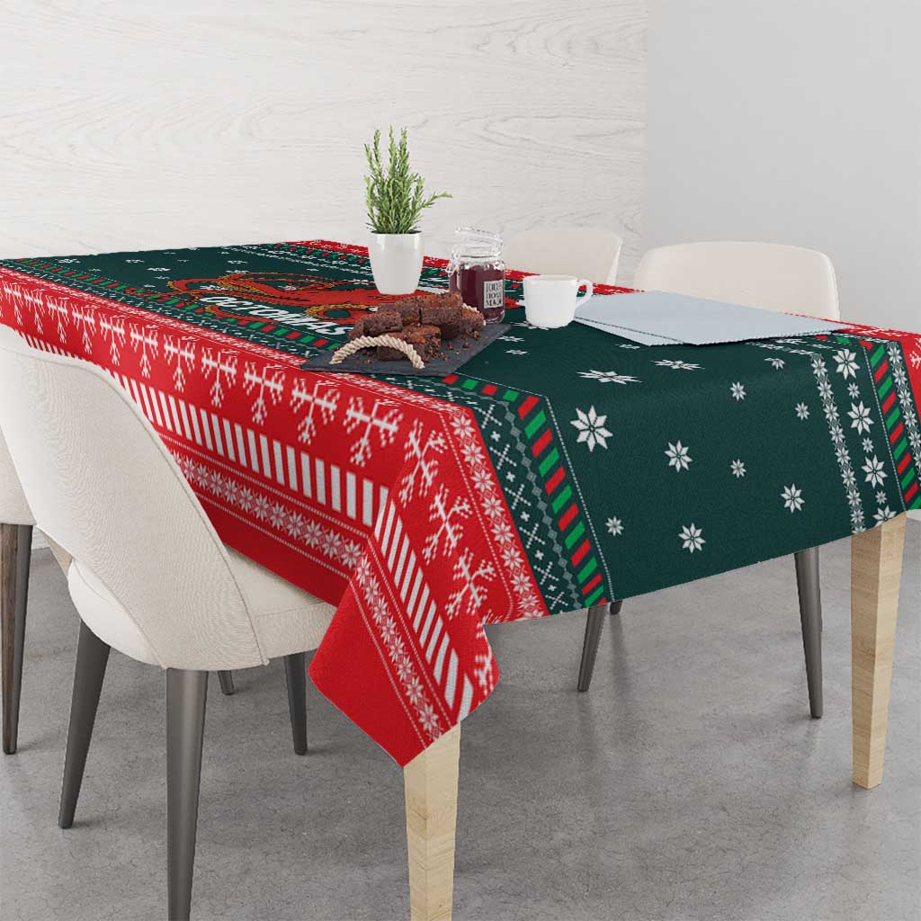Merry Octomas Christmas Tablecloth Xmas Holiday Patterns - Wonder Print Shop