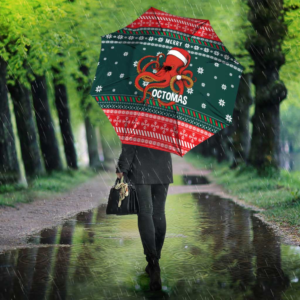 Merry Octomas Christmas Umbrella Xmas Holiday Patterns - Wonder Print Shop