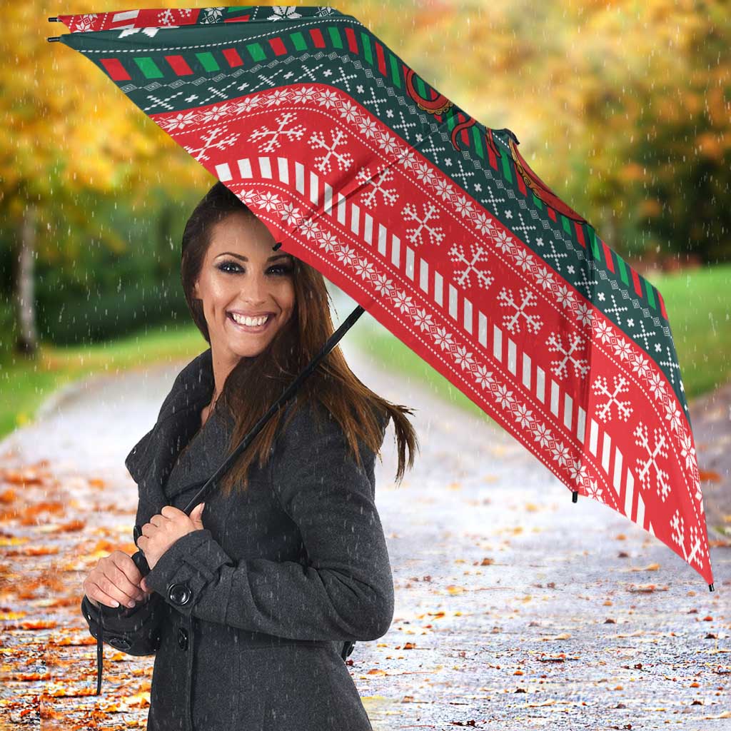 Merry Octomas Christmas Umbrella Xmas Holiday Patterns - Wonder Print Shop