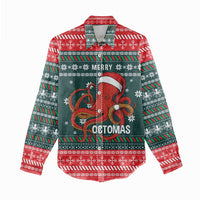 Merry Octomas Christmas Women Casual Shirt Xmas Holiday Patterns - Wonder Print Shop